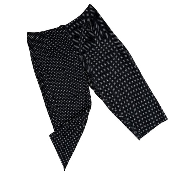 BRIGGS New York Black & White Polka Dot Capri Cropped Pants Women's PLUS 20W - Picture 2 of 9